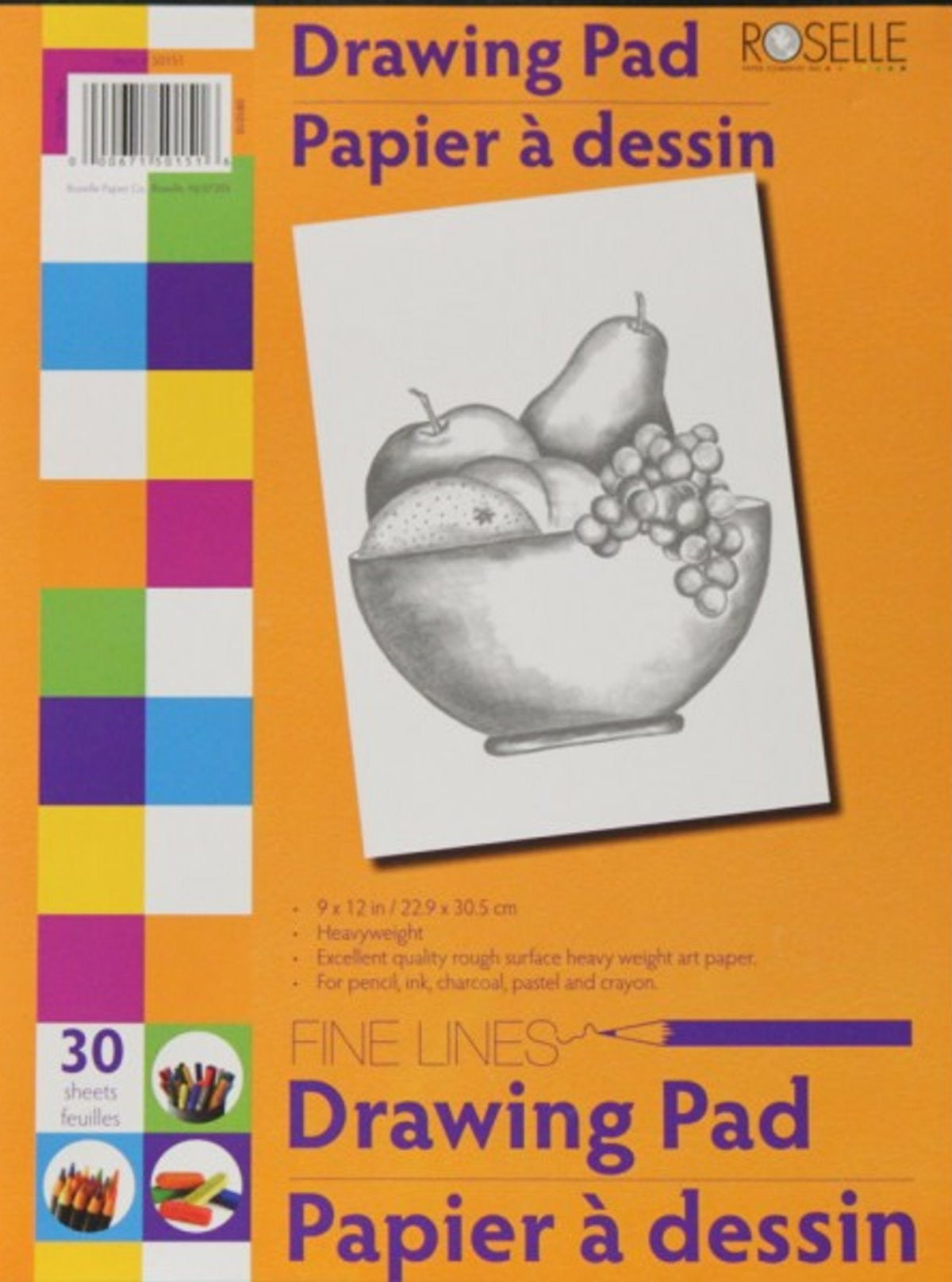 Roselle Art Sketching Pad - SCRAPBOOKFARE