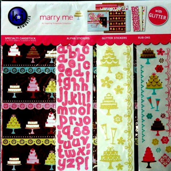 Koi Memories 12 x 12  Marry Me Scrapbook Pages Kit - SCRAPBOOKFARE