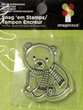 Imaginisce Snag' Em Polar Expressions Polar Bear Clear Stamp - SCRAPBOOKFARE