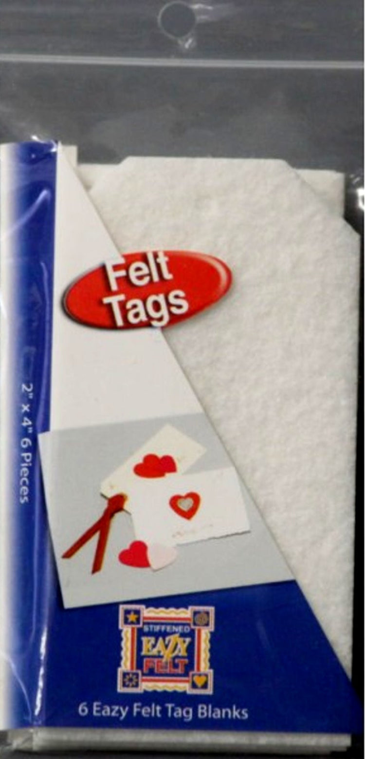 Eazy Felt Tag Blanks Embellishments - SCRAPBOOKFARE