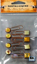 EK Success Rebecca Sowers Nostalgiques Attic Collection Findings Paper Clips Embellishments - SCRAPBOOKFARE