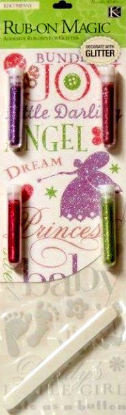 K & Company Brenda Walton Little Darling Adhesive Rub-On Magic - SCRAPBOOKFARE