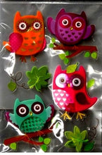 Special Moments Dimensional Owls Acetate Scrapbook Stickers