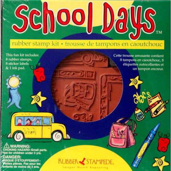 Rubber Stampede School Days Rubber Stamp Kit - SCRAPBOOKFARE