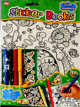Nicole Cute Animals Markers & Sticker Books Kit - SCRAPBOOKFARE