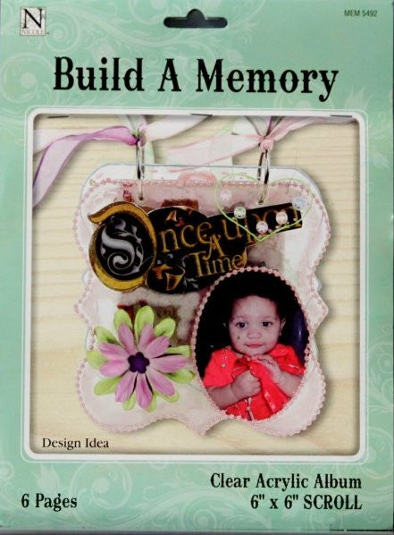 Nicole Build A Memory Scroll Shaped Acrylic Scrapbook Album - SCRAPBOOKFARE