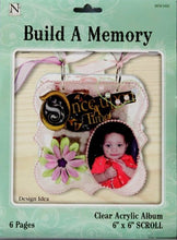 Nicole Build A Memory Scroll Shaped Acrylic Scrapbook Album - SCRAPBOOKFARE