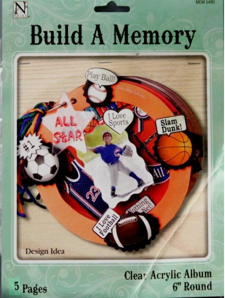 Nicole Build A Memory Round Shaped Acrylic Scrapbook Album - SCRAPBOOKFARE