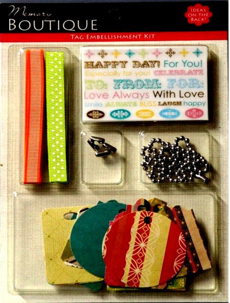 Colorbok Memory Boutique Tag Embellishment Kit - SCRAPBOOKFARE