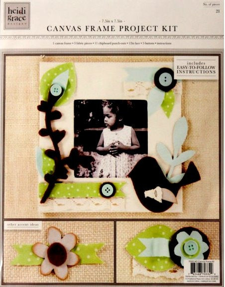 Colorbok Heidi Grace Canvas Frame Project Kit - SCRAPBOOKFARE