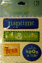 K & Company Brenda Walton Fabric Art Teddy Bear Sayings Stickers - SCRAPBOOKFARE