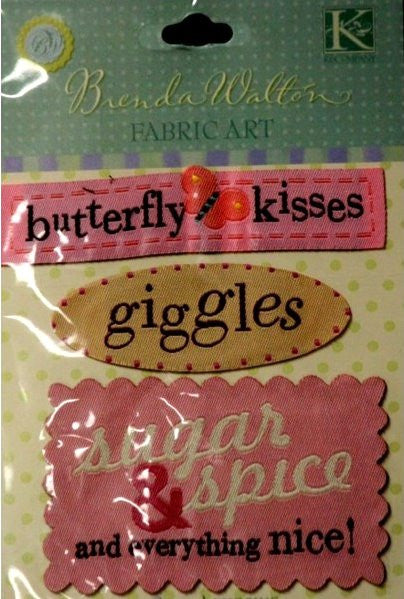 K & Company Brenda Walton Fabric Art Sugar & Spice Stickers - SCRAPBOOKFARE