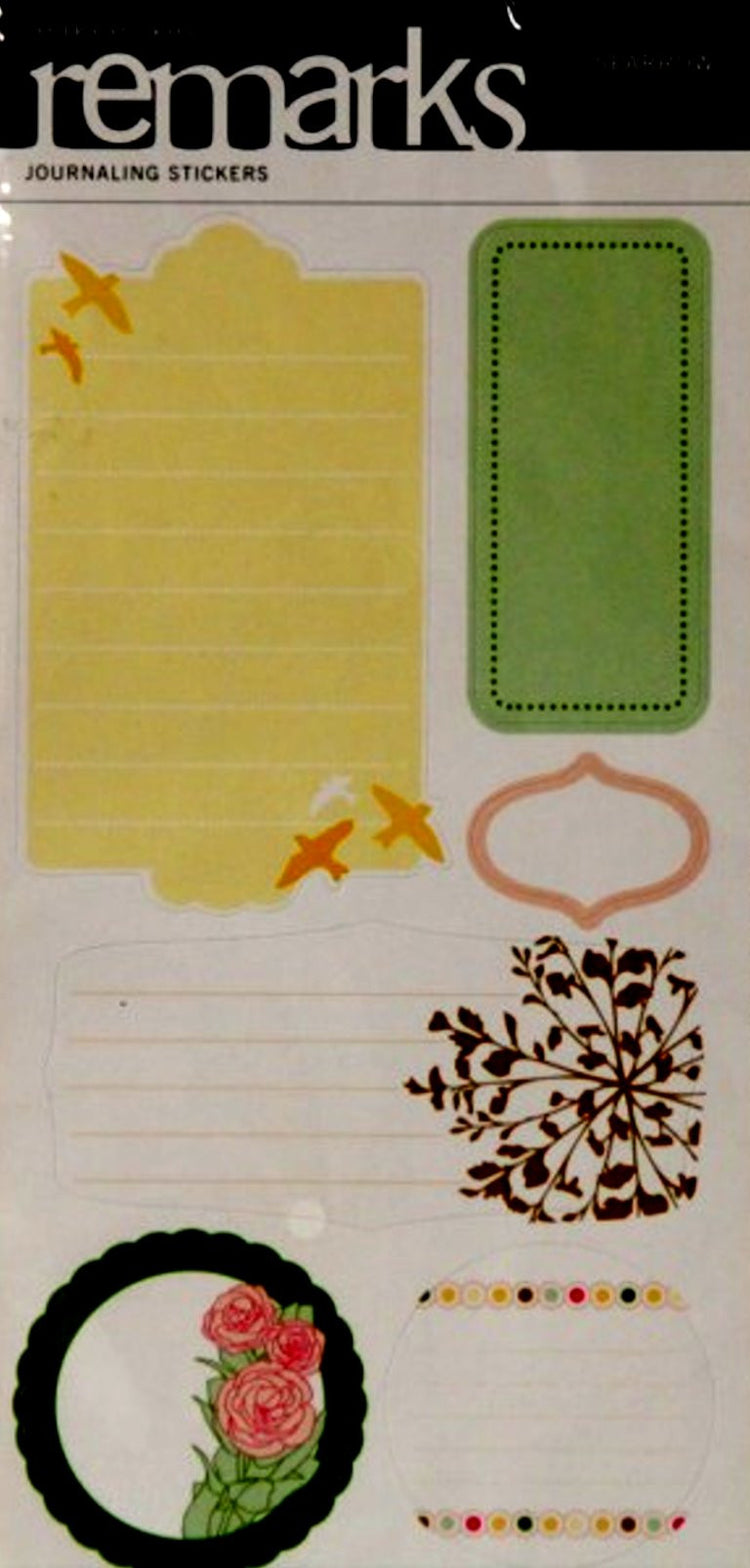 American Crafts Remarks Sparrow Journal Stickers - SCRAPBOOKFARE