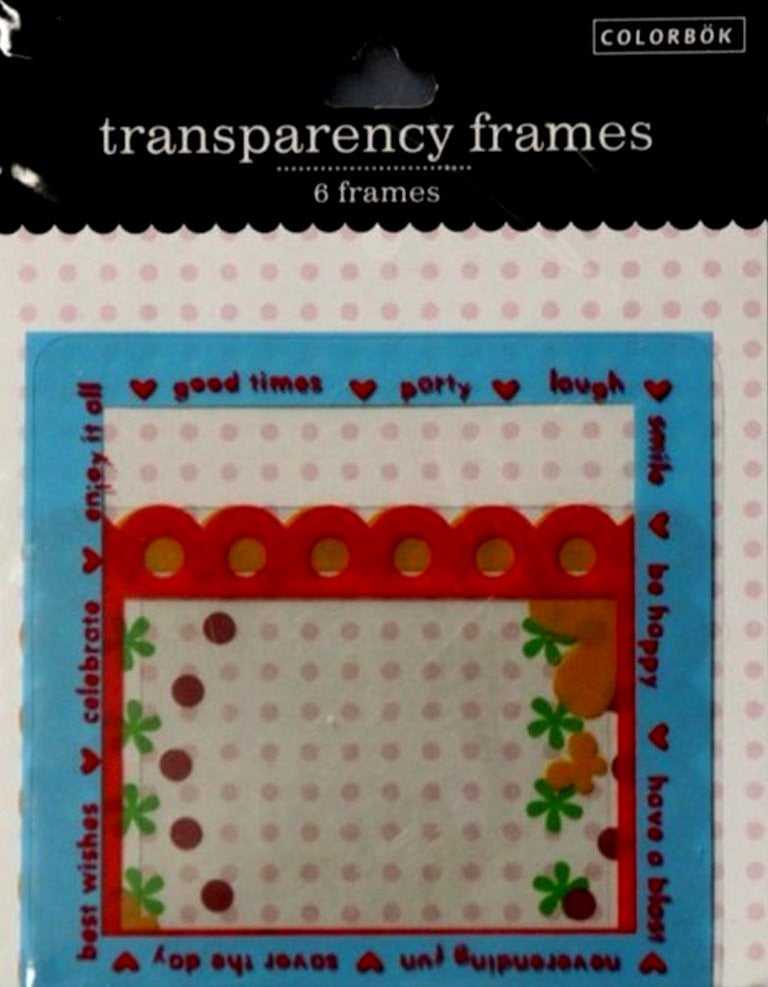 Colorbok Sweet Transparency Frames - SCRAPBOOKFARE