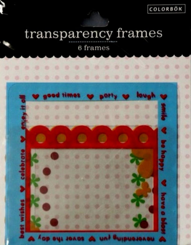 Colorbok Sweet Transparency Frames - SCRAPBOOKFARE