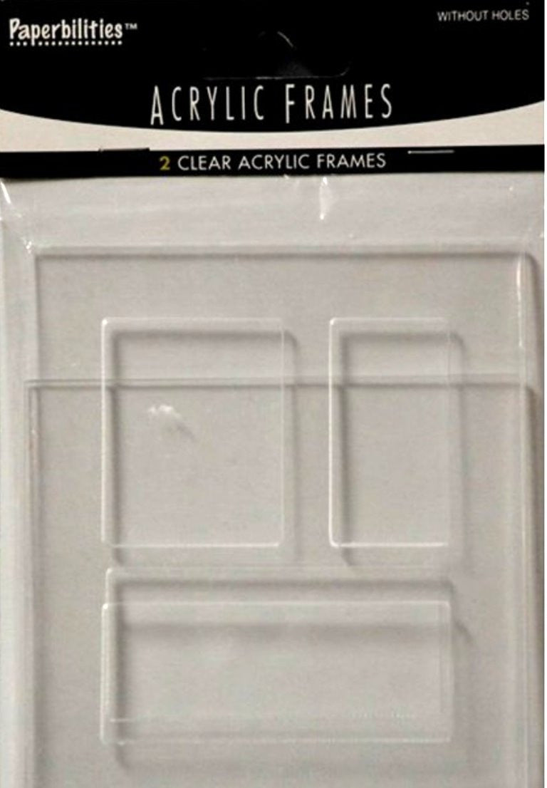 Westrim Crafts Paperbilities Clear Acrylic Frames