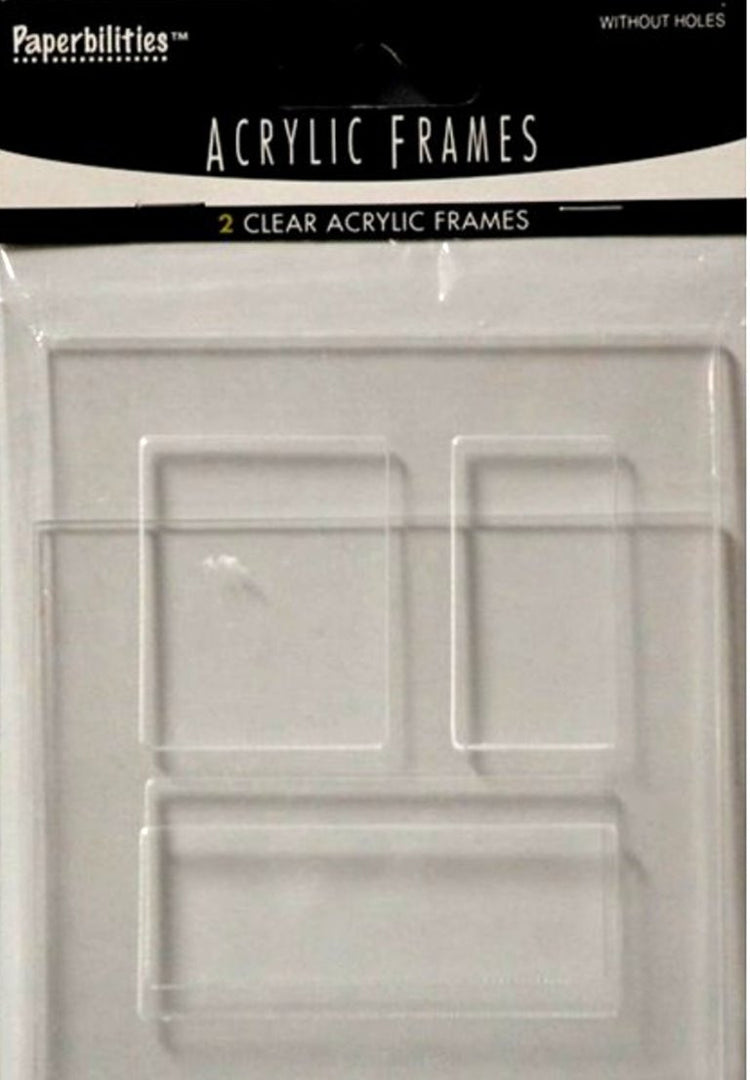 Westrim Crafts Paperbilities Clear Acrylic Frames