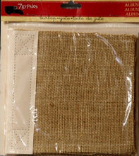 7gypsies 6 x 6 Burlap Scrapbook Album - SCRAPBOOKFARE