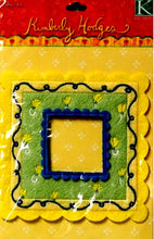 K & Company Kimberly Hodges Yellow Flowers Fabric Art Frame Embellishment - SCRAPBOOKFARE
