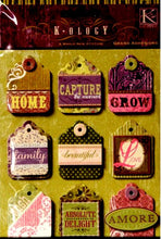 K & Company K-OLOGY Grand Adhesions Dimensional Whole New Attitude Tags Stickers - SCRAPBOOKFARE