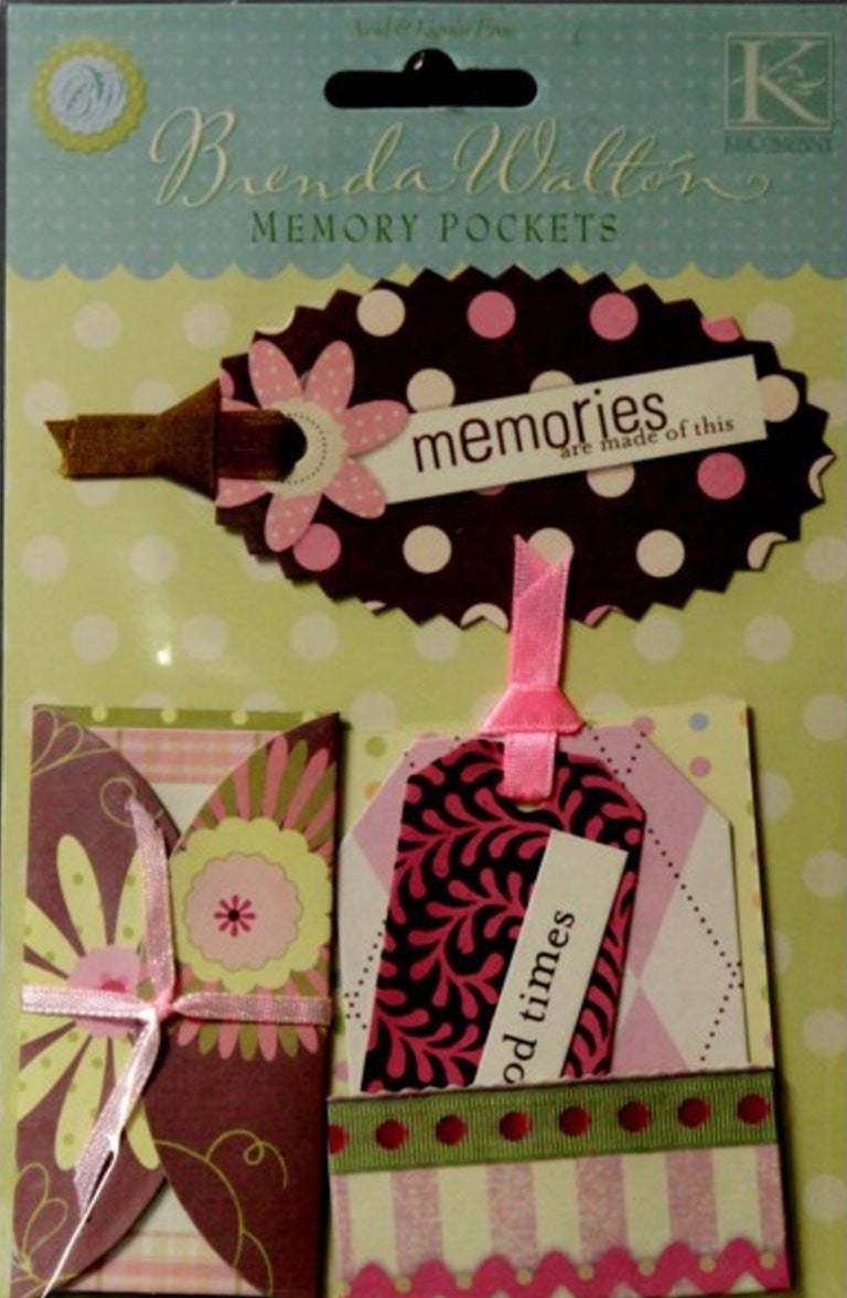 K & Company Brenda Walton Neopolitan Dots Memory Pockets - SCRAPBOOKFARE