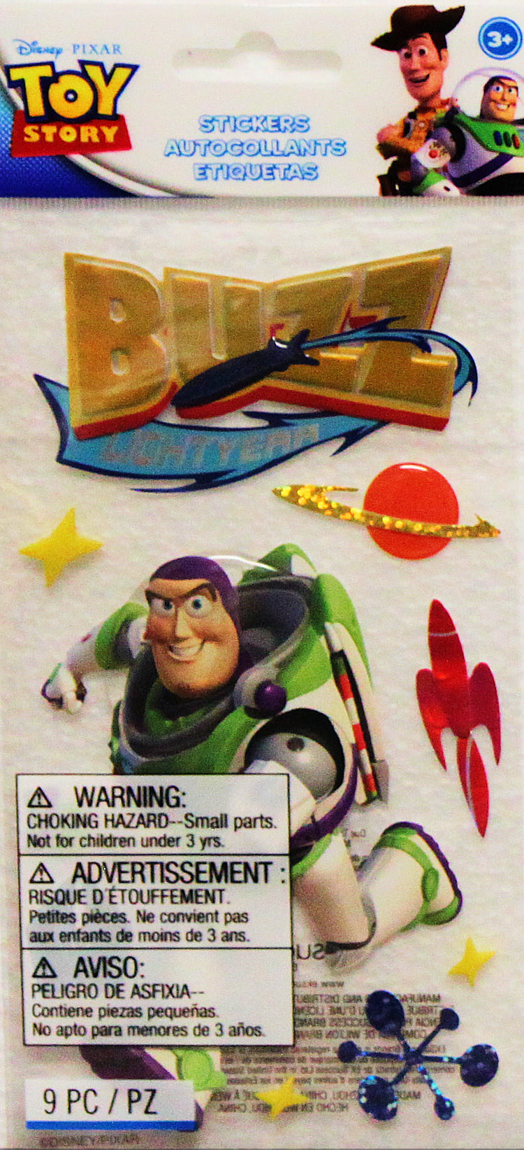 Disney Toy Story Buzz Lightyear Dimensional Stickers