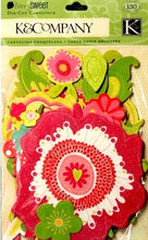 K & Company Berry Sweet Floral Die-cut Cardstock Embellishments - SCRAPBOOKFARE