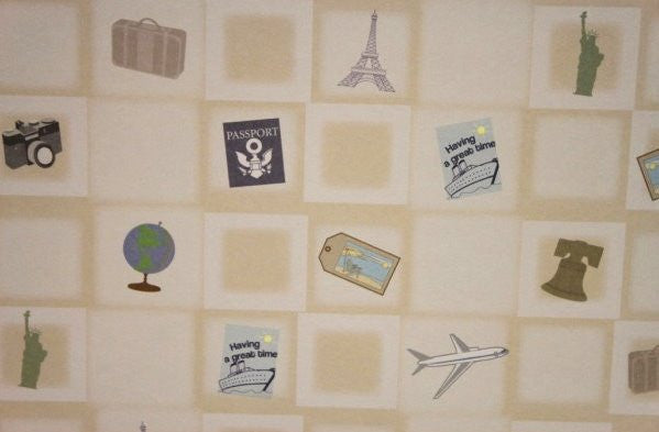 Scrapbook Paper 12 x 12  Vacation, Travel & Destination Theme Scrapbook Paper - SCRAPBOOKFARE