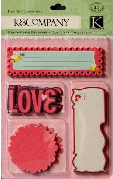 K & Company Crush Tags Die-Cut Cardstock - SCRAPBOOKFARE