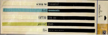 K & Company Studio K You & Me Word Strips Fabric Art Stickers - SCRAPBOOKFARE