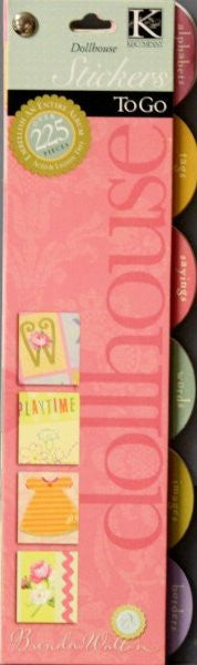K & Company Brenda Walton Dollhouse Stickers To Go Pack - SCRAPBOOKFARE