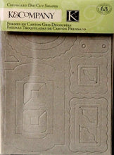 K & Company Die-Cut Chipboard Frames and Corners Embellishment Pack - SCRAPBOOKFARE