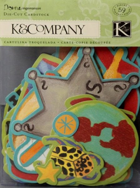 K & Company Donna Ingemanson Boy Die-cut Cardstock Embellishments - SCRAPBOOKFARE