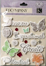 K & Company Inspirational Sentiments Dimensional Sticker - SCRAPBOOKFARE