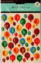 K & Company Marcella K Balloon Alphabet Domes Epoxy Stickers - SCRAPBOOKFARE