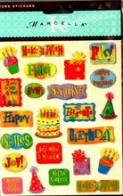 K & Company Marcella K Happy Birthday Domes Epoxy Stickers - SCRAPBOOKFARE