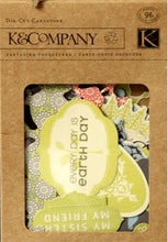 K & Company AB Lotus Faded China Die-Cut Cardstock Shapes Embellishments - SCRAPBOOKFARE