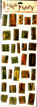 K & Company Life's Journey Clearly Yours Wood Block Type Alphabet Stickers - SCRAPBOOKFARE