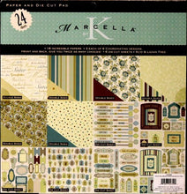 K & Company Marcella K Teal Brown Paper & Die Cut Pad - SCRAPBOOKFARE