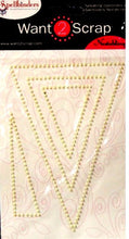 Spellbinders Want 2 Scrap Nestabling Ivory Pearls Adhesive Triangle Embellishments