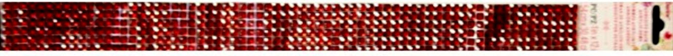 Darice Adhesive Back Acrylic Ruby Red Gems Embellishment Strip - SCRAPBOOKFARE