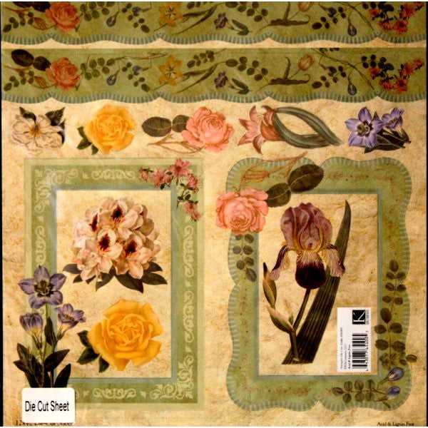 K & Company 12 x 12 Antiquity Die-Cut Sheet - SCRAPBOOKFARE