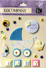 K & Company Little Prince Baby Boy Dimensional Stickers - SCRAPBOOKFARE