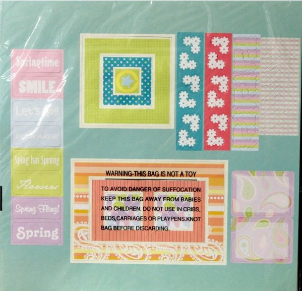 Spring 12 x 12 Scrapbook Pages Kit