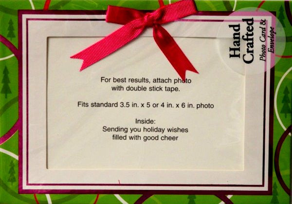 Imagica Hand Crafted Photo Card & Envelope Christmas Greeting Cards - SCRAPBOOKFARE