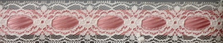 Mauve & White Lace Embellishment - SCRAPBOOKFARE