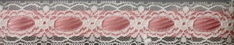 Mauve & White Lace Embellishment - SCRAPBOOKFARE