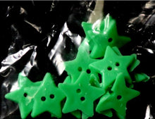 Stars Shaped Baby Green Buttons Embellishments