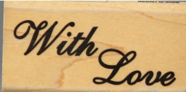 Tree Stamps With Love Mounted Rubber Stamp - SCRAPBOOKFARE