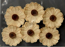 Handmade Vanilla Bean Button Flowers Embellishments - SCRAPBOOKFARE